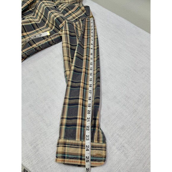 Vintage LL Bean Mens Plaid Button Down Shirt Large Tall Vintage Plaid Mens Shirt - Picture 12 of 15